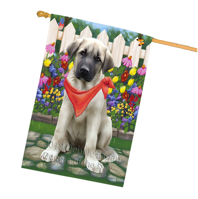 Spring Floral Anatolian Shepherd Dog House Flag FLG49728