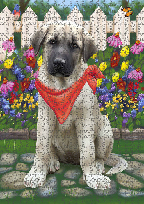Spring Floral Anatolian Shepherd Dog Puzzle with Photo Tin PUZL52995
