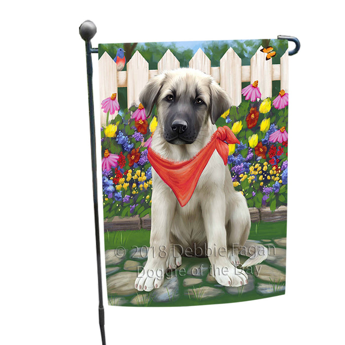 Spring Floral Anatolian Shepherd Dog Garden Flag GFLG49592