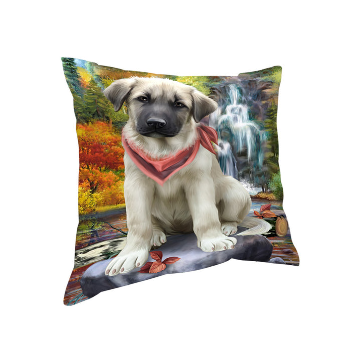 Scenic Waterfall Anatolian Shepherd Dog Pillow PIL54568