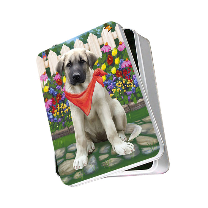 Spring Floral Anatolian Shepherd Dog Photo Storage Tin PITN49763