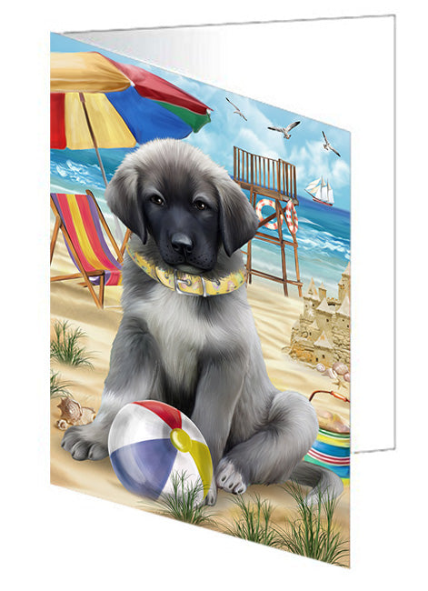 Pet Friendly Beach Anatolian Shepherd Dog Handmade Artwork Assorted Pets Greeting Cards and Note Cards with Envelopes for All Occasions and Holiday Seasons GCD53942