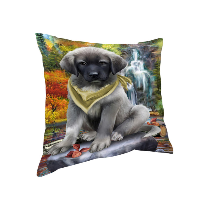 Scenic Waterfall Anatolian Shepherd Dog Pillow PIL54572