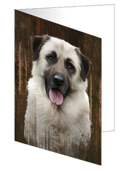 Rustic Anatolian Shepherd Dog Handmade Artwork Assorted Pets Greeting Cards and Note Cards with Envelopes for All Occasions and Holiday Seasons GCD54947