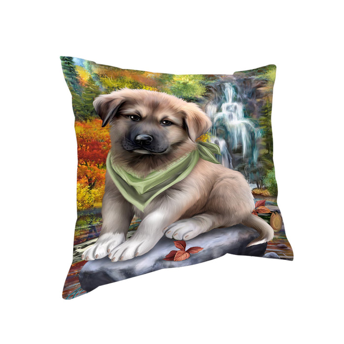 Scenic Waterfall Anatolian Shepherd Dog Pillow PIL54576