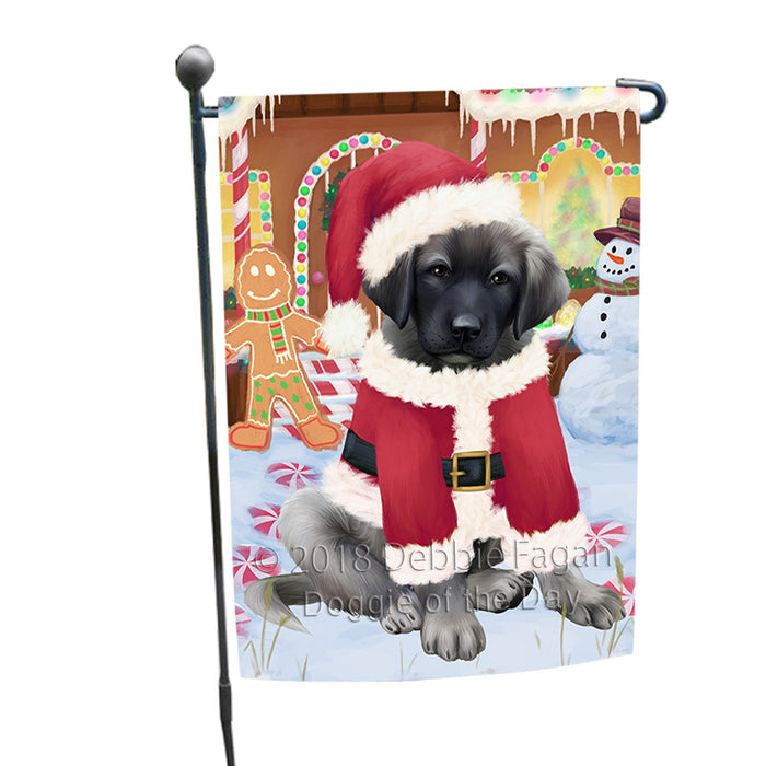 Christmas Gingerbread House Candyfest Anatolian Shepherd Dog Garden Flag GFLG56689