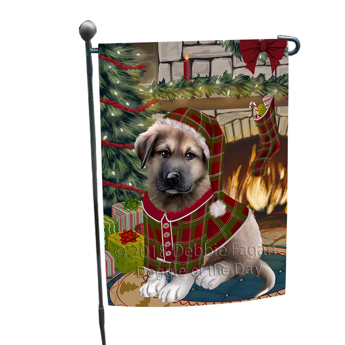 The Stocking was Hung Anatolian Shepherd Dog Garden Flag GFLG55461