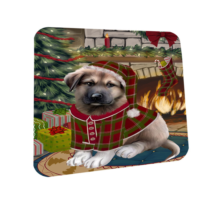 The Stocking was Hung Anatolian Shepherd Dog Coasters Set of 4 CST55126