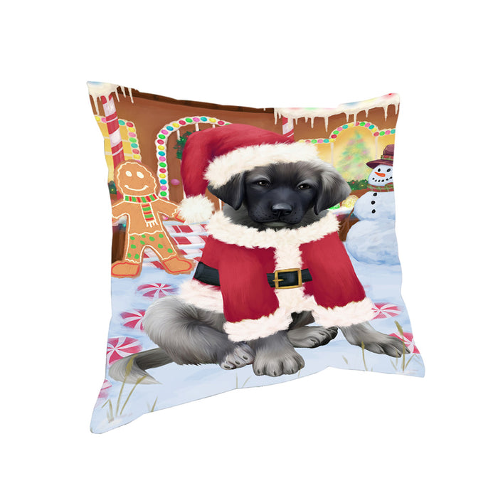 Christmas Gingerbread House Candyfest Anatolian Shepherd Dog Pillow PIL78856