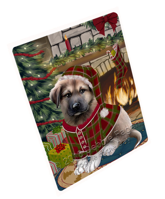 The Stocking was Hung Anatolian Shepherd Dog Magnet MAG70641 (Small 5.5" x 4.25")