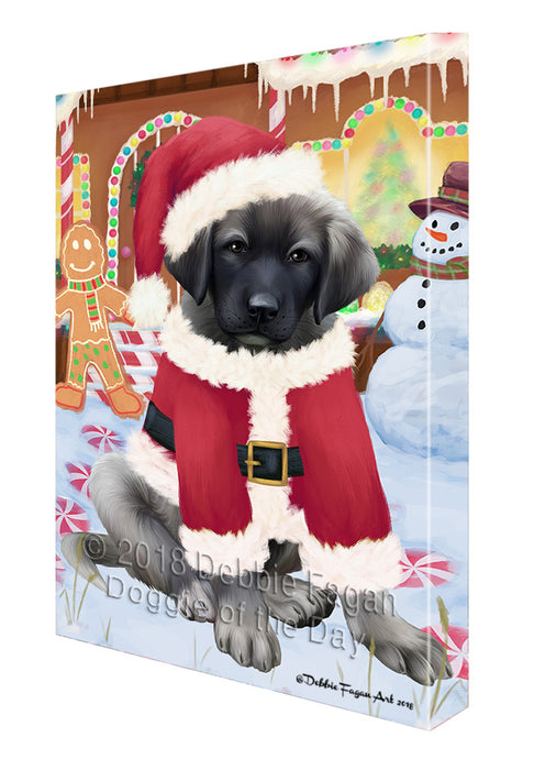 Christmas Gingerbread House Candyfest Anatolian Shepherd Dog Canvas Print Wall Art Décor CVS127493