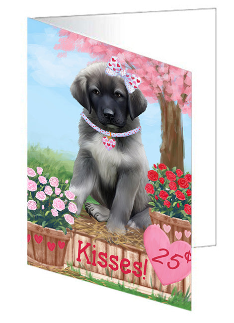 Rosie 25 Cent Kisses Anatolian Shepherd Dog Handmade Artwork Assorted Pets Greeting Cards and Note Cards with Envelopes for All Occasions and Holiday Seasons GCD71897