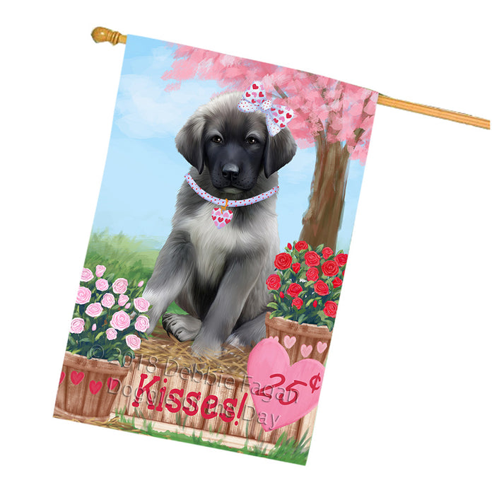 Rosie 25 Cent Kisses Anatolian Shepherd Dog House Flag FLG56478