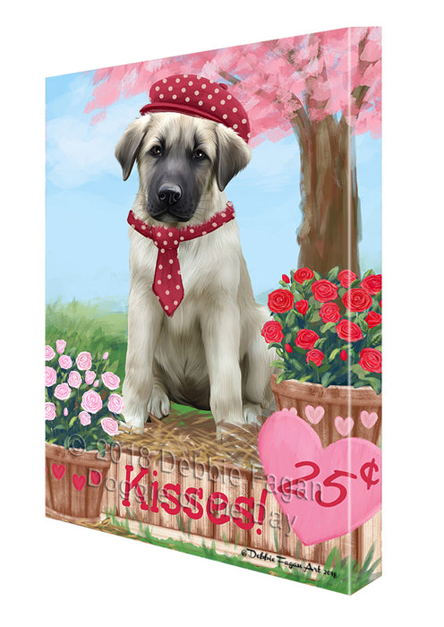 Rosie 25 Cent Kisses Anatolian Shepherd Dog Canvas Print Wall Art Décor CVS124379