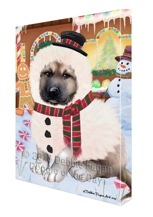 Christmas Gingerbread House Candyfest Anatolian Shepherd Dog Canvas Print Wall Art Décor CVS127502