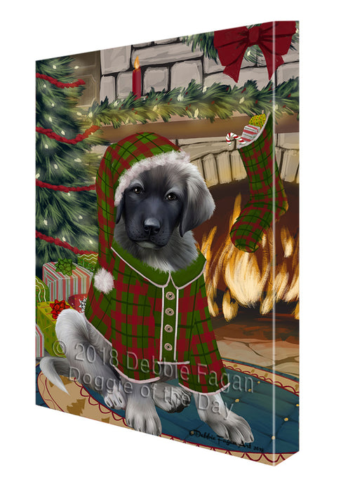 The Stocking was Hung Anatolian Shepherd Dog Canvas Print Wall Art Décor CVS116450