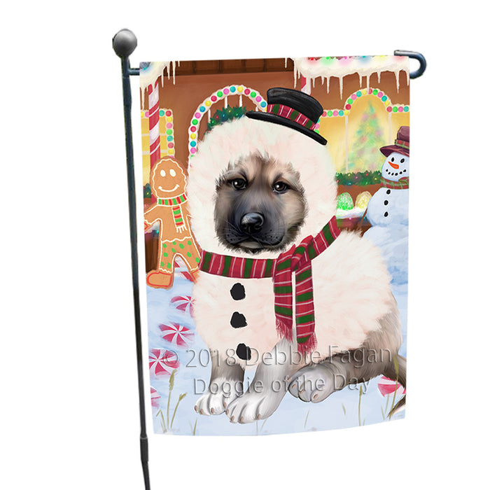 Christmas Gingerbread House Candyfest Anatolian Shepherd Dog Garden Flag GFLG56690