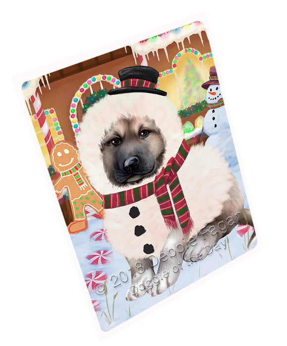 Christmas Gingerbread House Candyfest Anatolian Shepherd Dog Large Refrigerator / Dishwasher Magnet RMAG99120