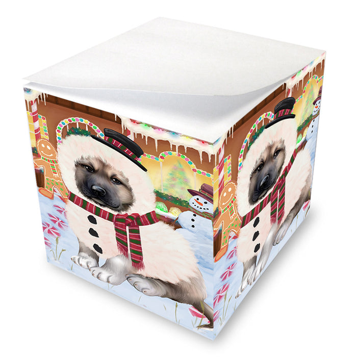 Christmas Gingerbread House Candyfest Anatolian Shepherd Dog Note Cube NOC54214