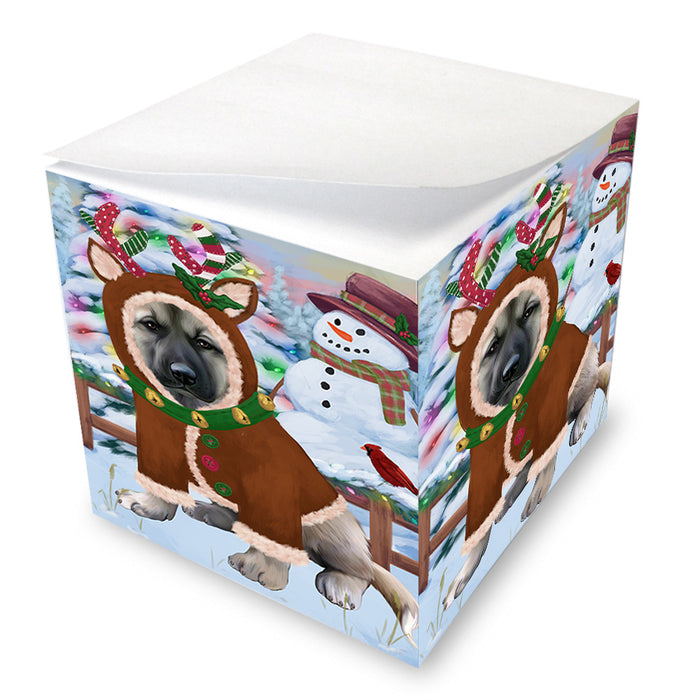 Christmas Gingerbread House Candyfest Anatolian Shepherd Dog Note Cube NOC54215