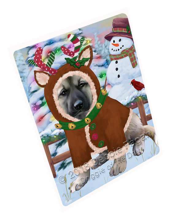 Christmas Gingerbread House Candyfest Anatolian Shepherd Dog Large Refrigerator / Dishwasher Magnet RMAG99126
