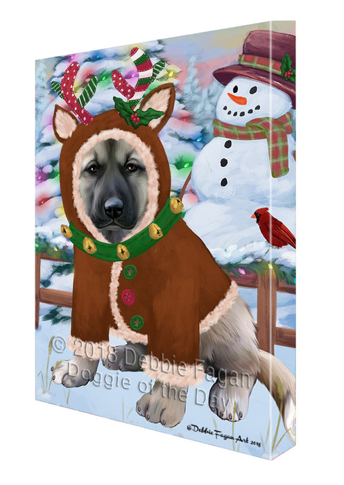 Christmas Gingerbread House Candyfest Anatolian Shepherd Dog Canvas Print Wall Art Décor CVS127511