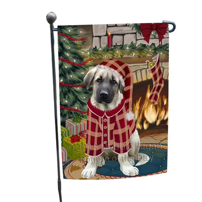 The Stocking was Hung Anatolian Shepherd Dog Garden Flag GFLG55463
