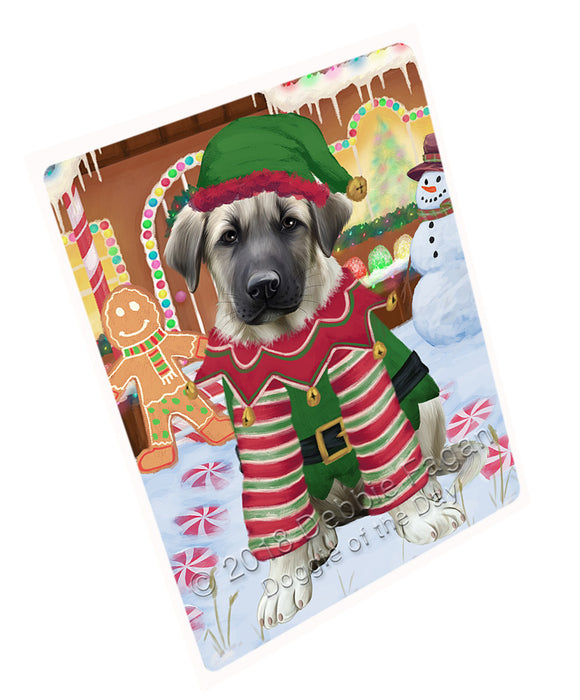 Christmas Gingerbread House Candyfest Anatolian Shepherd Dog Large Refrigerator / Dishwasher Magnet RMAG99132