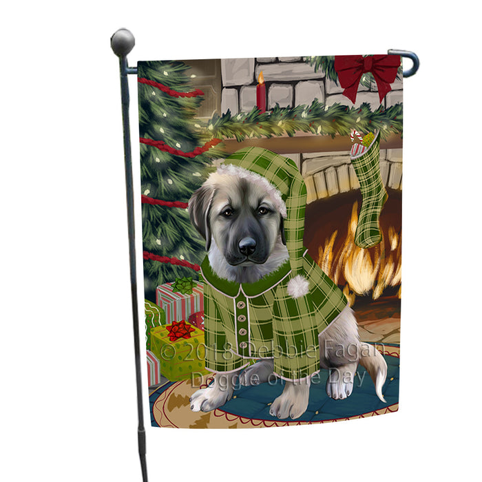 The Stocking was Hung Anatolian Shepherd Dog Garden Flag GFLG55464