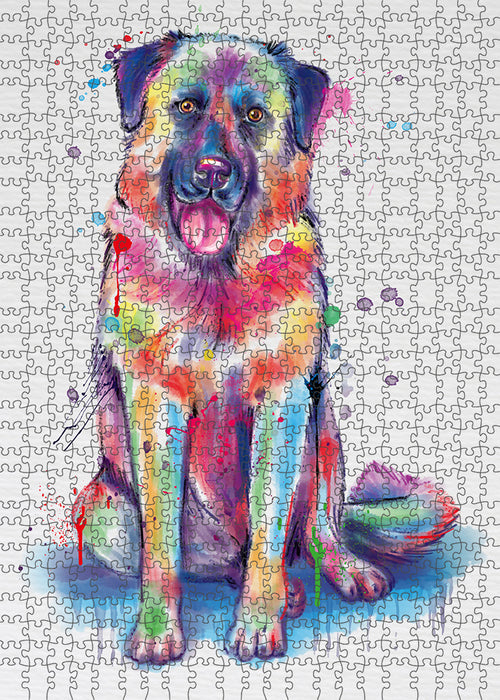 Watercolor Anatolian Shepherd Dog Puzzle with Photo Tin PUZL97340
