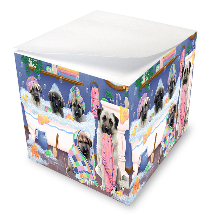 Rub A Dub Dogs In A Tub Anatolian Shepherds Dog Note Cube NOC54826