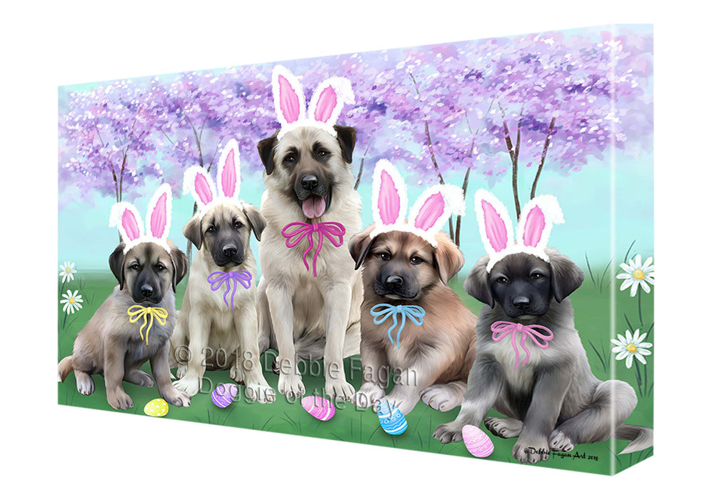 Anatolian Shepherds Dog Easter Holiday Canvas Wall Art CVS57747