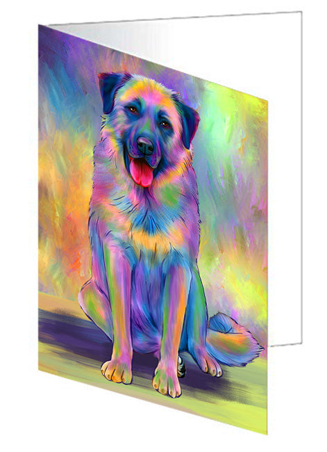 Paradise Wave Anatolian Shepherd Dog Handmade Artwork Assorted Pets Greeting Cards and Note Cards with Envelopes for All Occasions and Holiday Seasons GCD74579