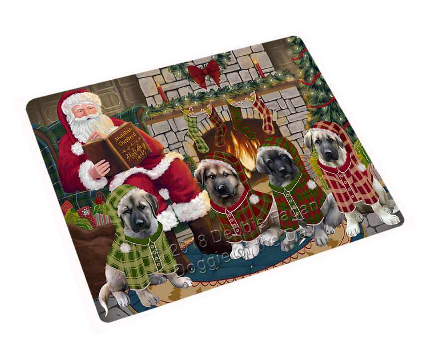 Christmas Cozy Holiday Tails Anatolian Shepherds Dog Magnet MAG70407 (Small 5.5" x 4.25")