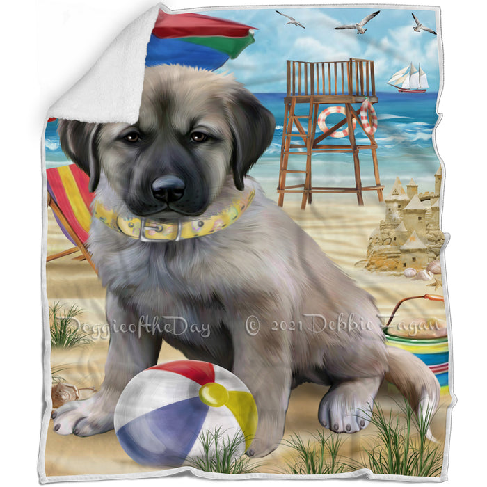 Pet Friendly Beach Anatolian Shepherd Dog Blanket BLNKT65334