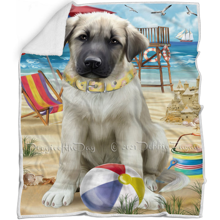 Pet Friendly Beach Anatolian Shepherd Dog Blanket BLNKT65343