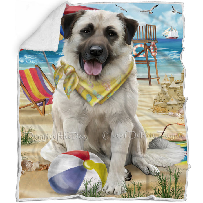 Pet Friendly Beach Anatolian Shepherd Dog Blanket BLNKT65370