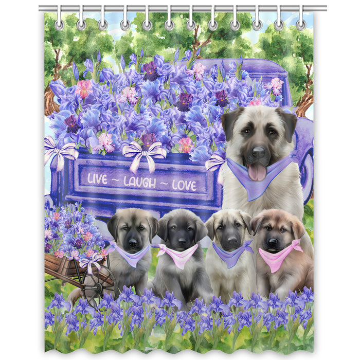 Anatolian Shepherd Shower Curtain: Explore a Variety of Designs, Custom, Personalized, Waterproof Bathtub Curtains for Bathroom with Hooks, Gift for Dog and Pet Lovers