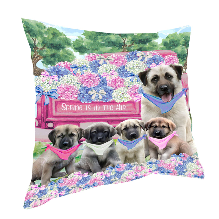 Anatolian Shepherd Throw Pillow: Explore a Variety of Designs, Custom, Cushion Pillows for Sofa Couch Bed, Personalized, Dog Lover's Gifts