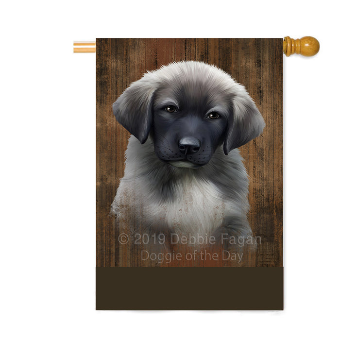 Personalized Rustic Anatolian Shepherd Dog Custom House Flag FLG64477