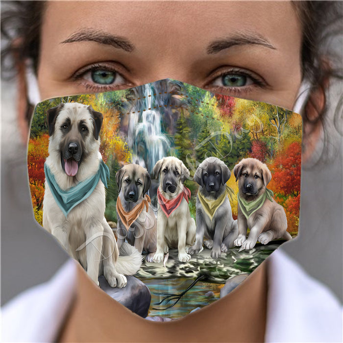 Scenic Waterfall Anatolian Shepherd Dogs Face Mask FM49264