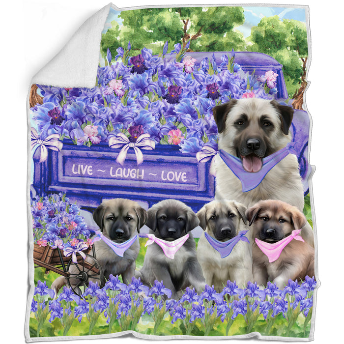 Anatolian Shepherd Bed Blanket, Explore a Variety of Designs, Personalized, Throw Sherpa, Fleece and Woven, Custom, Soft and Cozy, Dog Gift for Pet Lovers