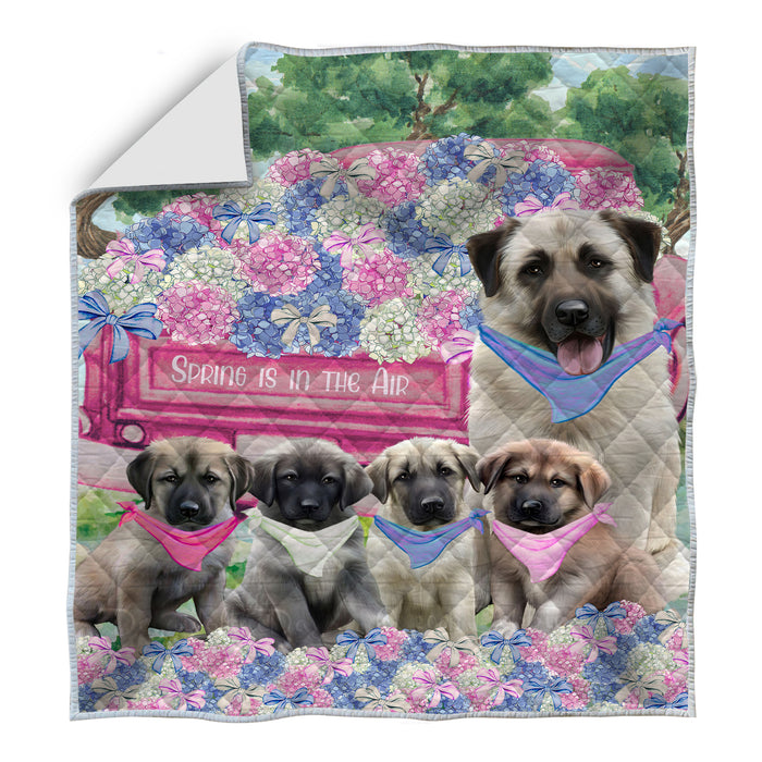 Anatolian Shepherd Bedspread Quilt, Bedding Coverlet Quilted, Explore a Variety of Designs, Personalized, Custom, Dog Gift for Pet Lovers