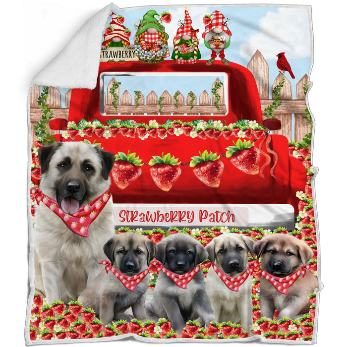 Anatolian Shepherd Bed Blanket, Explore a Variety of Designs, Personalized, Throw Sherpa, Fleece and Woven, Custom, Soft and Cozy, Dog Gift for Pet Lovers