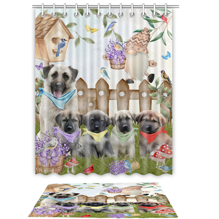 Anatolian Shepherd Shower Curtain & Bath Mat Set - Explore a Variety of Personalized Designs - Custom Rug and Curtains with hooks for Bathroom Decor - Pet and Dog Lovers Gift