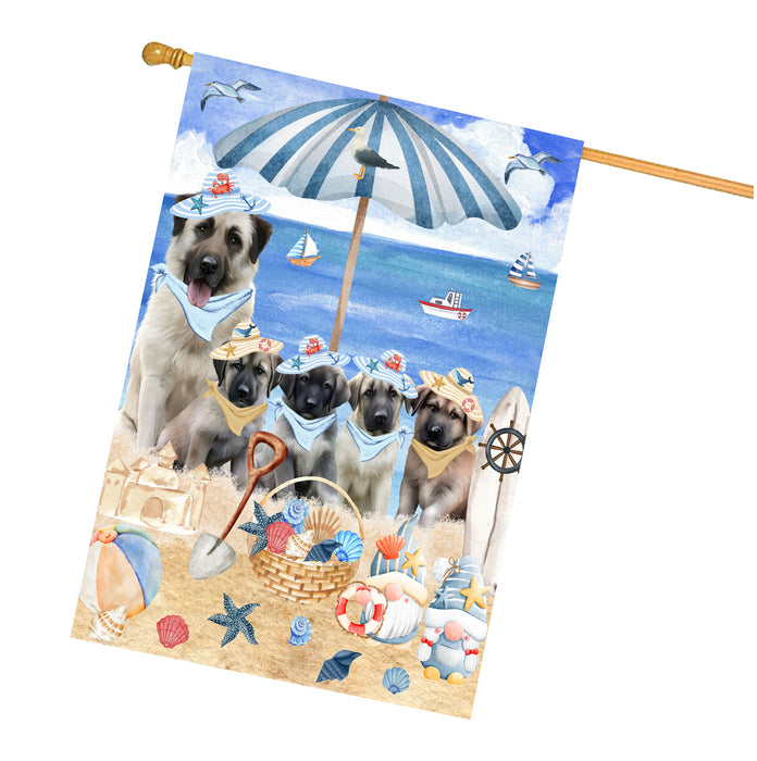 Anatolian Shepherd Dogs House Flag, Double-Sided Home Outside Yard Decor, Explore a Variety of Designs, Custom, Weather Resistant, Personalized, Gift for Dog and Pet Lovers