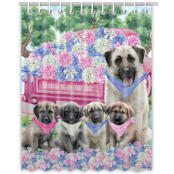 Anatolian Shepherd Shower Curtain, Explore a Variety of Personalized Designs, Custom, Waterproof Bathtub Curtains with Hooks for Bathroom, Dog Gift for Pet Lovers