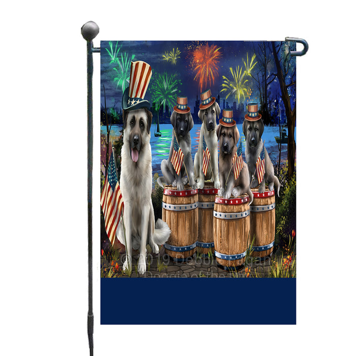 Personalized 4th of July Firework Anatolian Shepherd Dogs Custom Garden Flags GFLG-DOTD-A57738