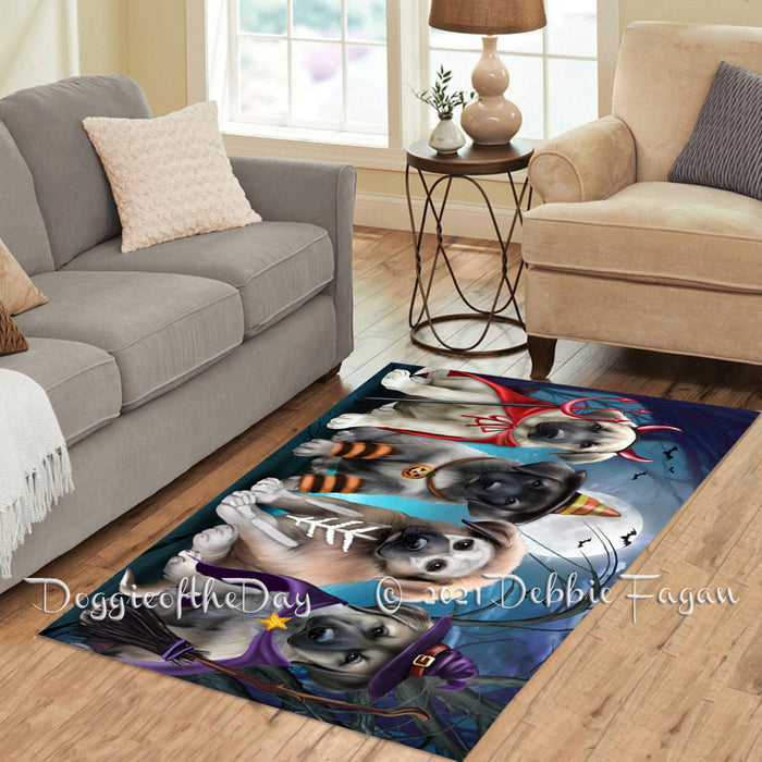 Happy Halloween Trick or Treat Anatolian Shepherd Dogs Polyester Living Room Carpet Area Rug ARUG66103