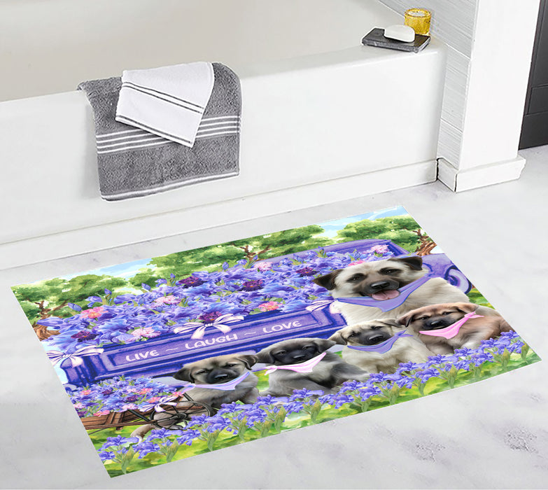 Anatolian Shepherd Anti-Slip Bath Mat, Explore a Variety of Designs, Soft and Absorbent Bathroom Rug Mats, Personalized, Custom, Dog and Pet Lovers Gift